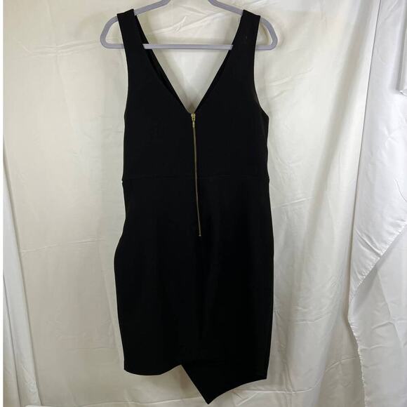 Bisou Bisou Asymmetrical Black Dress Size 12 - Picture 3 of 4